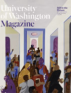 Cover image of UW Magazine featuring a Jacob Lawrence painting