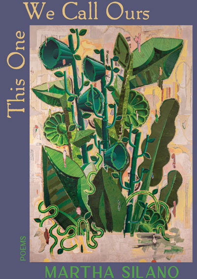 Book cover for This One We Call Ours, featuring a large illustration of tangled green plants