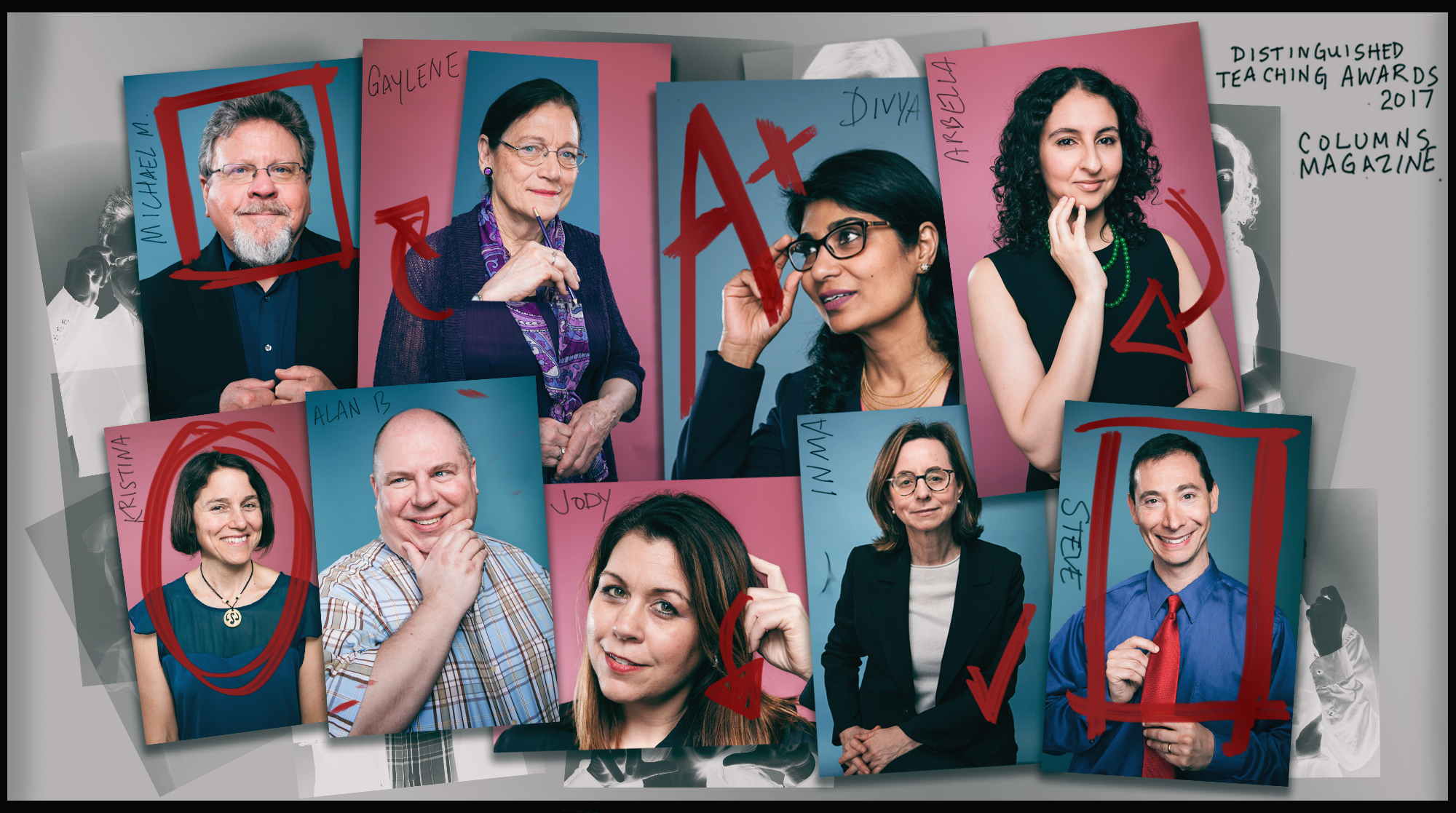 uw distinguished teaching awards, 2017, gaylene altman, michael mccann, divya mcmillin, arabella bet-shlimon, Inma Raneda-Cuartero, steve calindrillo, kristi straus, alan boss, jody early
