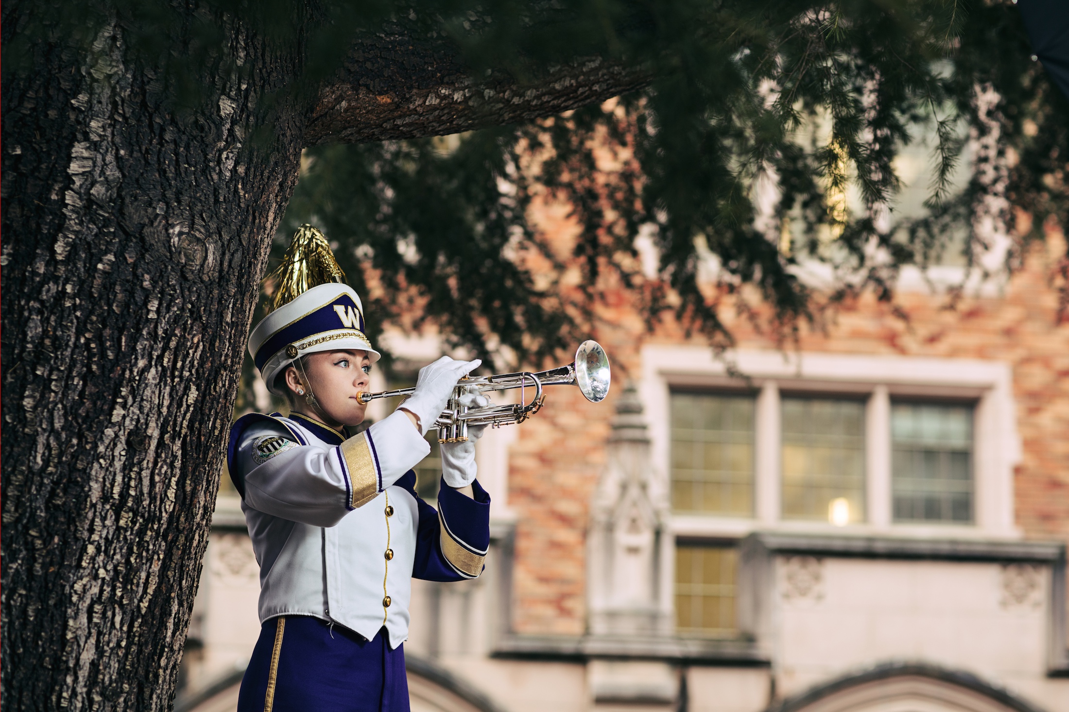 courtney porter, courtney porter uw, husky marching band, mary gates hall uw