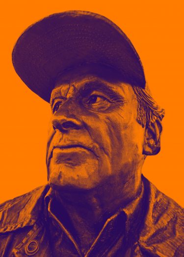 Sculptor Lou Cella, lou cella, don james statue