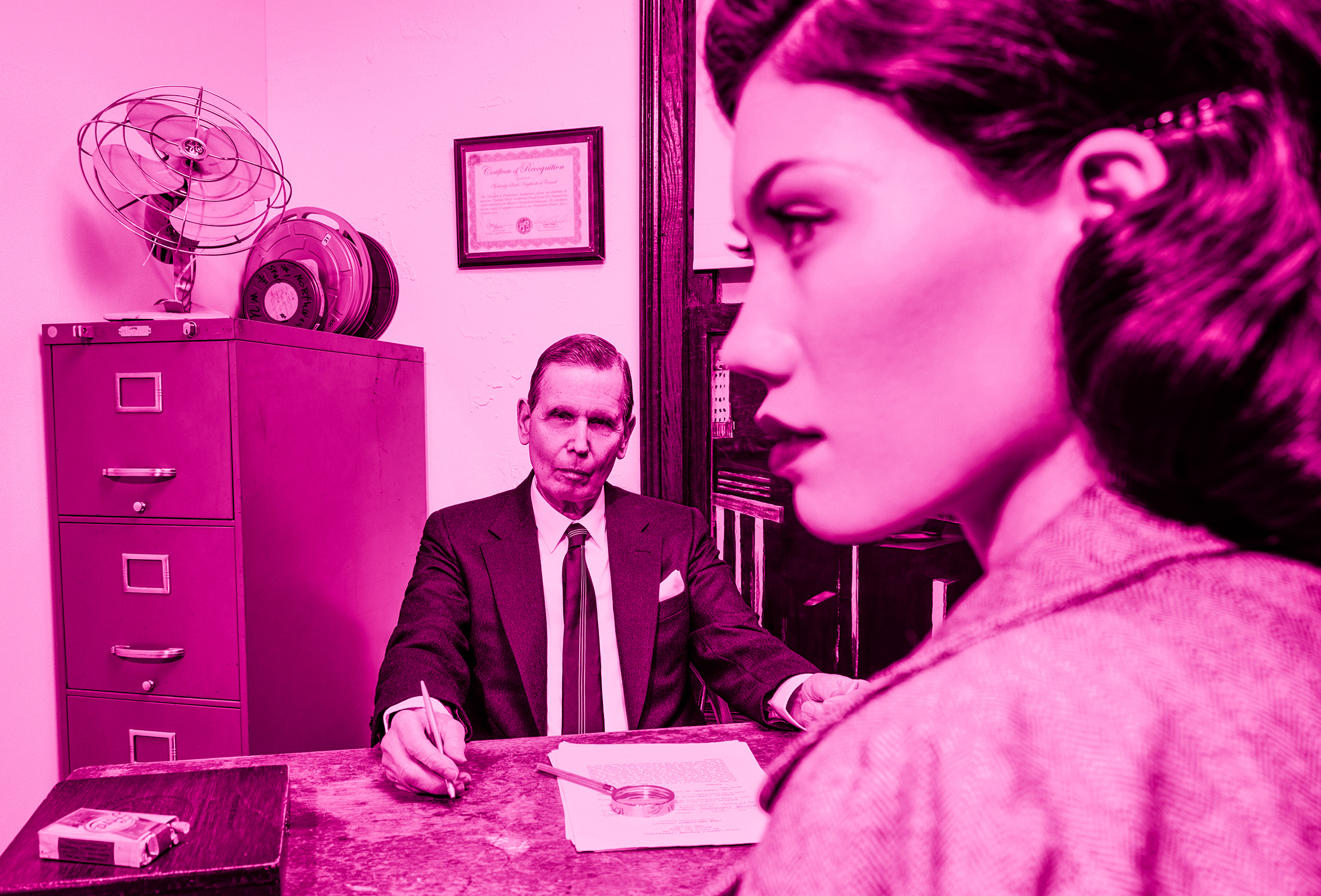 Greg Olson, Seattle Art Museum, film noir series, quinn russell brown