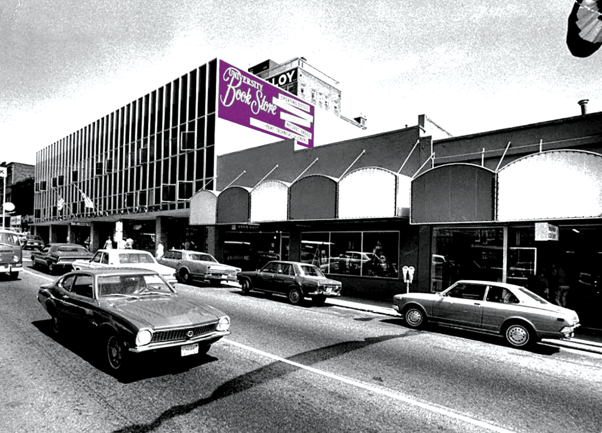 University Book Store 1970s era