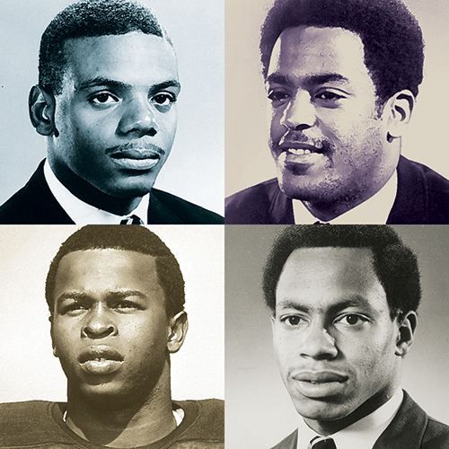 Headshots of Gregg Alex, Ralph Bayard, Harvy Blanks and Lamar Mills