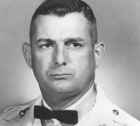 A military photo of Archie Van Winkle in marines regalia