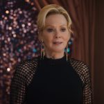 Jean Smart smiles on a talk show stage