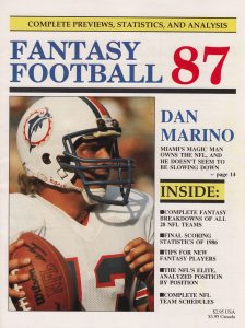 A 1987 magazine cover featuring football player Dan Marino